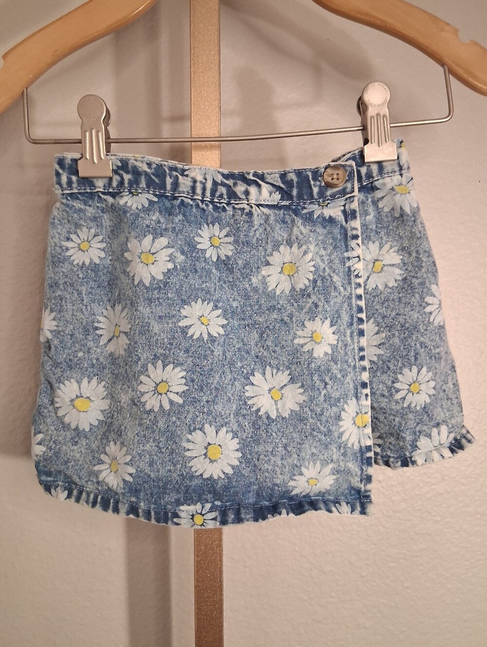 Girls Denim Daisy Skort Size 5